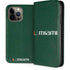 University of Miami Horizontal Mark on Green iPhone 15 Pro Max Folio Case